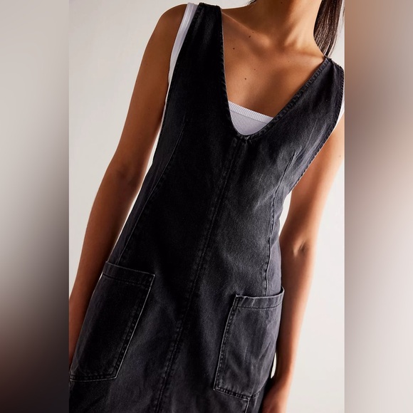 We The Free Black Denim Dress - Picture 2 of 15